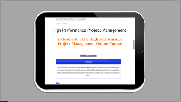 best project management certification course